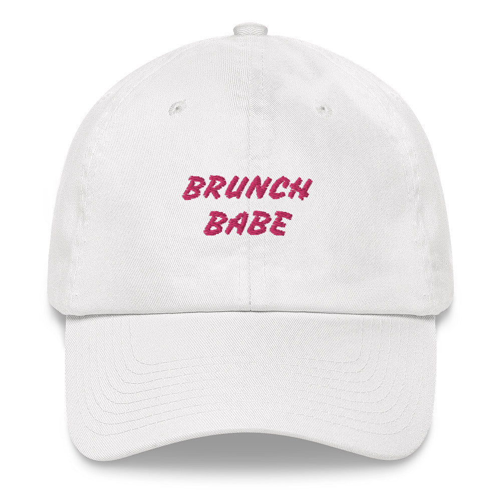 Dad hat with "Brunch Babe" in front and logo on the back