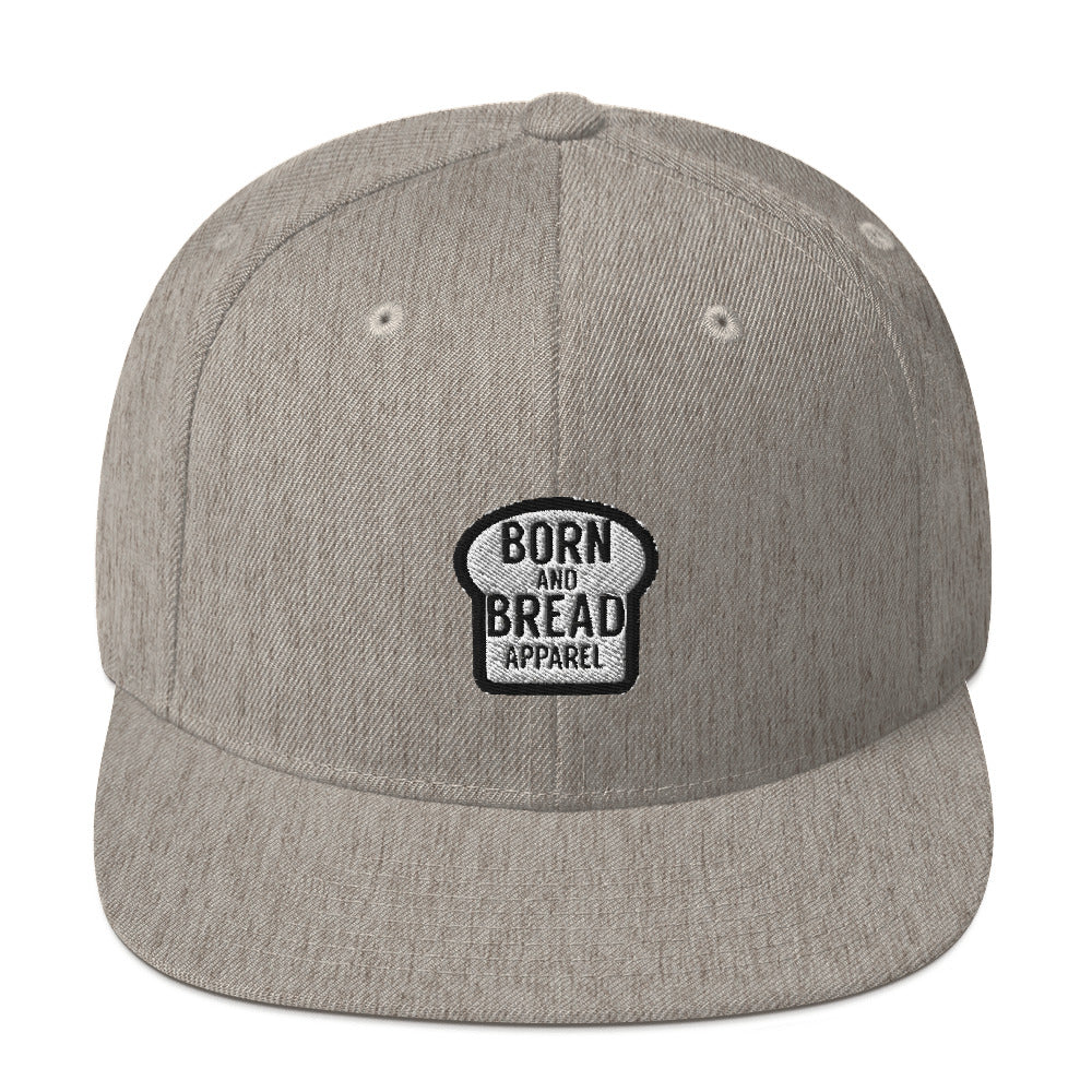 Snapback Hat with Born and Bread Apparel logo